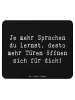 Mr. & Mrs. Panda Mouse Pad Spruch Sprachen lernen und anwenden m... in Schwarz