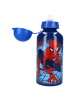 Spiderman Trinkflasche 500 ml Aluminium mit coolem Spiderman-Motiv für Kinder in Blau