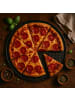 relaxdays 4 x Pizzablech + Gestell