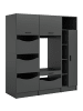ebuy24 Waschmaschinenschrank Free (3-teilig) Anthrazit 176 x 68 cm
