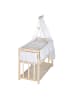 roba Stubenbett 4in1 Beistellbett Liebhabär Babybett, Wiege & Bank aus Buchenholz