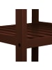 relaxdays Badregal in Dunkelbraun - (B)34,5 x (H)110 x (T)33 cm
