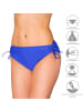 Aquarti Aquarti Damen Bikinihose mit Raffung und Schnüren in blau