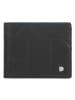 DuDu Up! Geldbörse RFID Schutz Leder 10.5 cm black-pastel blue