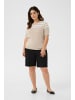 KAFFE curve Strickpullover KClizzy Regular fit in Feather Gray/Chalk Half Stripe