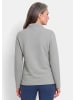 GOLDNER Langarm Viskose-Pullover, Stehbund in grau