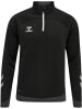 Hummel Sweatshirt Mit Kurzem Reißverschluss Hmllead Half Zip in BLACK