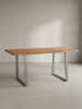 KADIMA DESIGN Schreibtisch Massivholz Baumkante, Home Office, Handarbeit