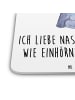Mr. & Mrs. Panda Bierdeckel Einhorn Nashorn mit Spruch in Weiß