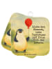 Mr. & Mrs. Panda Topflappen Pinguin Luftballon Design mit Spruch in Weiß