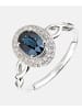 Diamant L'éternel Ring aus 375 Weißgold mit Diamant mit Saphir