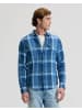 Lee Langarmhemd Clean Western in Indigo Plaid