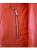 JILANI Lederjacke Lammnappa in Orangerot
