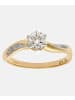 Diamant L'éternel Ring aus 375 Gelbgold mit Diamant