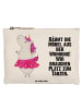 Mr. & Mrs. Panda Kulturtasche Einhorn Ballerina mit Spruch in Weiß