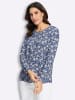 WITT WEIDEN Print-Shirt in jeansblau-ecru-bedruckt