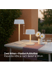 Brilliant Picco Solar-LED-Tischleuchte – Weiß, 30 cm, Akku & USB, dimmbar, IP44