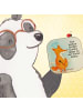 Mr. & Mrs. Panda Coaster Fuchs Koch Design mit Spruch in Weiß