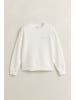 Gant Tonal Shield Rundhals-Sweatshirt in Eggshell