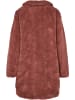 Urban Classics Urban Classics Damen Ladies Oversized Sherpa Coat in darkrose