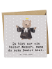 Mr. & Mrs. Panda Grußkarte Pastor Herz mit Spruch in Grau Pastell