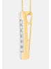 Ethische Diamanten Halskette aus 375 Gelbgold mit Lab Grown Diamant