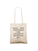 Mr. & Mrs. Panda Tasche Spruch Chefin Superheldin mit Spruch in Creme