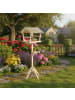 relaxdays Vogelfutterhaus in Natur - (B)36 x (H)121 x (T)30 cm