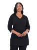 Ulla Popken Sweatshirt in schwarz