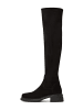 CESARE GASPARI Over the knee Stiefel in Schwarz