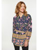 usha FESTIVAL Damen Bluse in Marine Mehrfarbig