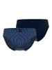 CECEBA Slip 2Er Pack Limerick in blau-mittel-Streifen