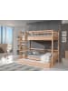 58 aufm Kessel ETAGENBETT Kelci 2x90x200 mit Bettschublade Leiter Buche massiv natur