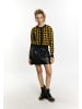 myMo ROCKS Damen Strickjacke in Schwarz Gelb