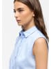 Eterna Ärmellose Satinbluse in Hellblau
