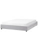 Beliani Doppelbett PRADES in Grau - (W) 189 x (H) 32 x (L) 211 cm
