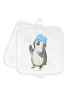 Mr. & Mrs. Panda Topflappen Pinguin Duschen ohne Spruch in Weiß