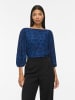 Vila Oberteil mit 3/4-Ärmeln in Navy Peony1
