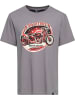 King Kerosin T-Shirt "Classic T-Shirt Fp "Bobber Garage"" in Grau