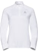 Odlo Longsleeve "Mid Layer 1/2 Zip Berra Light" in Weiß