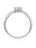 Trilani Ring aus Sterling Silber mit Zirkonia in silber