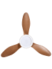 Beliani 2-tlg Deckenventilator mit Licht MUDDY in Braun