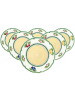 Villeroy & Boch 6er Set Speiseteller French Garden Fleurence ø 26,7 cm bunt in bunt