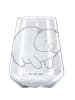 Mr. & Mrs. Panda graviertes Weinglas Wombat ohne Spruch in Transparent
