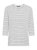 Olsen T-Shirt Hannah in khaki weiß
