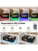 COSTWAY Couchtisch mit LED 95cm in Schwarz