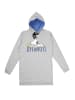 United Labels The Peanuts Snoopy Sweatkleid Oversize Hoodie Kapuzenpullover lang in grau