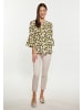 Usha Damen Bluse in Wollweiss Mehrfarbig