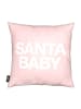 Juniqe Kissen "Santa Baby Pink" in Rosa & Weiß