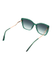 Bulget Frauen Sonnenbrille Schmetterling Grün